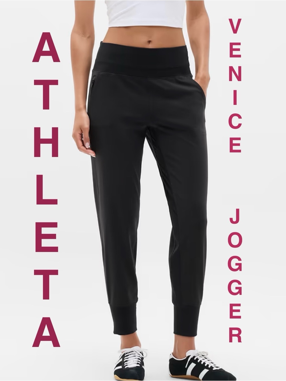 Athleta | Venice High Rise Jogger in Black - Women’s Large